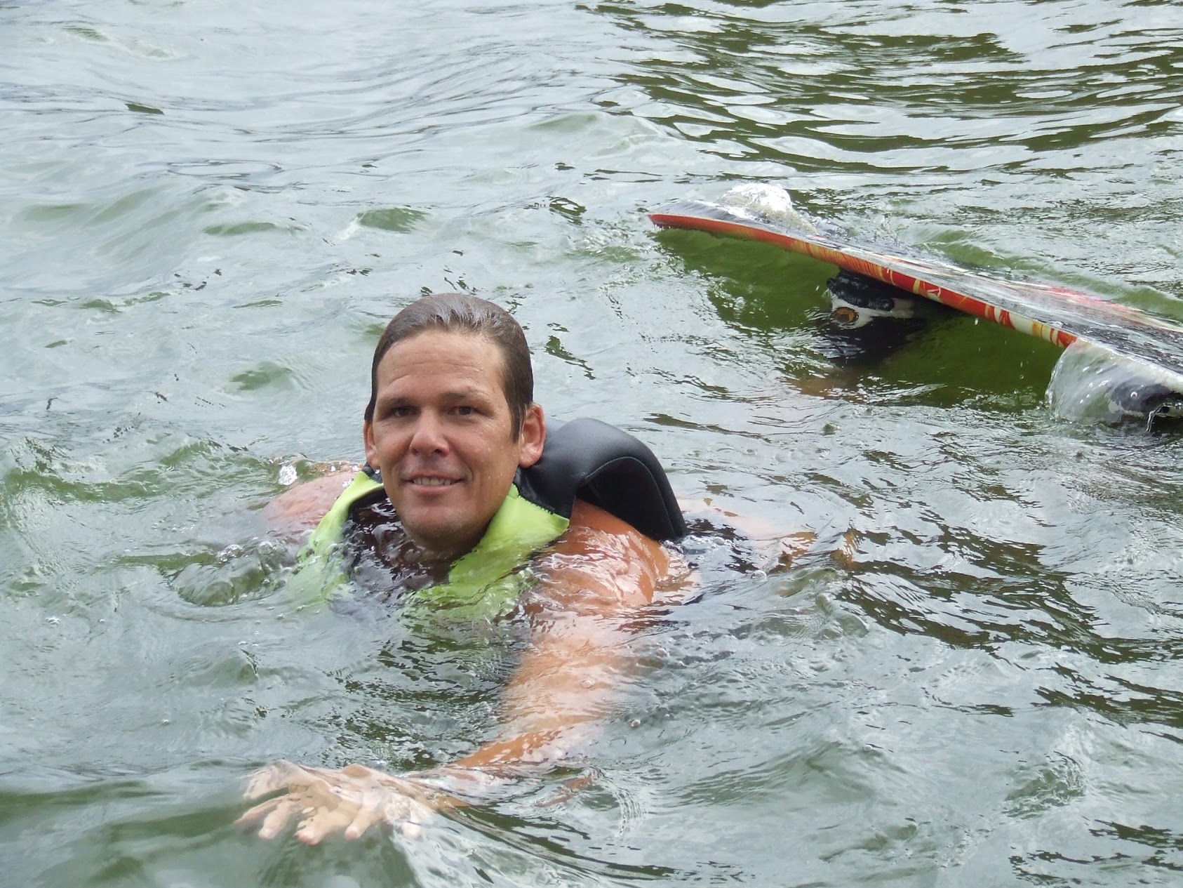 me wakeboarding